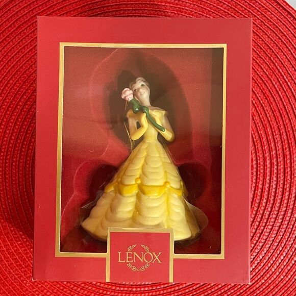 Lenox Princess Belle 30th Anniversary Disney Ornament NWT - Picture 2 of 4